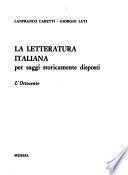 La letteratura italiana