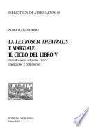 La Lex roscia theatralis e Marziale