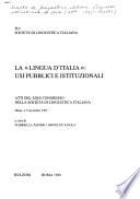 La Lingua d'Italia