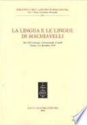 La lingua e le lingue di Machiavelli
