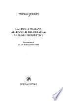La lingua italiana alle soglie del Duemila