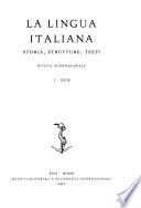 La lingua italiana