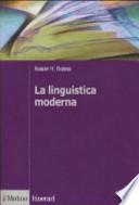 La linguistica moderna