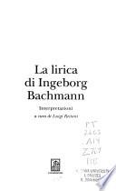 La lirica di Ingeborg Bachmann