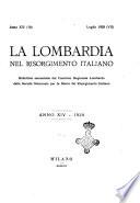 La Lombardia nel Risorgimento italiano bollettino trimestrale del Comitato regionale lombardo della Società nazionale per la storia del Risorgimento italiano