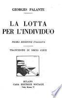 La lotta per l'individuo; 1. ed. italiana. Traduzione di Decio Cinti