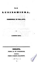 La lusinghiera, commedia in 3 atti