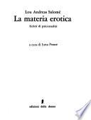La materia erotica