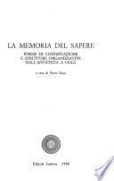 La Memoria del sapere