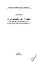 La memoria del testo