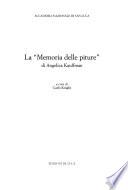 La Memoria delle piture [sic]