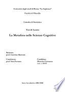 La metafora nelle scienze cognitive