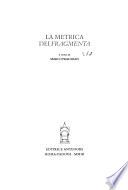 La metrica dei Fragmenta