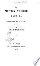 La mistica visione cantica di Gabriello De Stefano in morte di Maria Cristina di Savoja