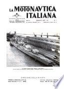 La motonautica italiana rivista ufficiale della reale Federazione italiana motonautica