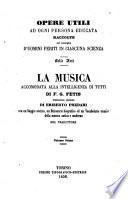 La musica accomodata alla intelligenza di tutti di F. G. Fetis