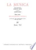 La Musica: enciclopedia storica