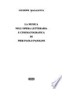 La musica nell'opera letteraria e cinematografica di Pier Paolo Pasolini