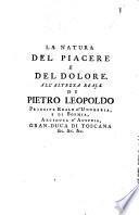 La Natura del Piacere e del Dolore
