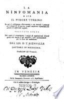 La ninfomania o sia il furore uterino