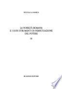 La nobiltà romana e i suoi strumenti di perpetuazione del potere