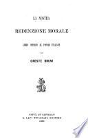 La nostra redenzione morale