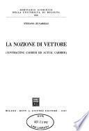La nozione di vettore