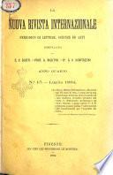 La nuova rivista internazionale periodico di lettere, scienze ed arti