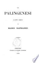 La palingenesi canti dieci di Mario Rapisardi