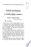 La palingenesi, Manfredi, Alessandro 6. lettera a Ferdinando Bosio Mario Rapisardi