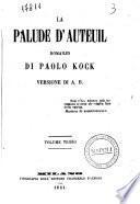 La palude d'Auteuil romanzo di Paolo Kock