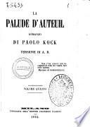 La palude d'Auteuil romanzo di Paolo Kock