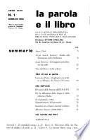 La Parola e il Libro