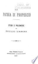 La patria di Properzio