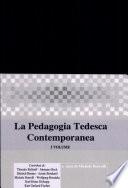 La pedagogia tedesca contemporanea