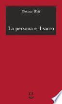 La persona e il sacro