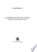 La personalità del testo