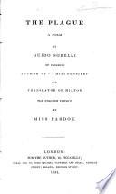 La Peste. Poema ... The English version by Miss Pardoe. Ital. and Eng
