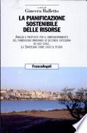 La pianificazione sostenibile delle risorse
