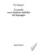 La poesia come funzione simbolica del linguaggio