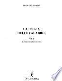 La poesia delle Calabrie: Dal Duecento all'umanesimo