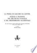 La poesia di Giacomo da Lentini