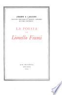La poesia di Lionello Fiumi