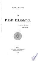 La poesia ellenistica