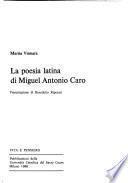 La poesia latina di Miguel Antonio Caro