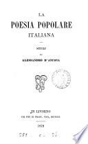 La poesia popolare italiana