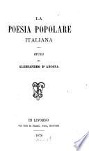 La poesia popolare italiana