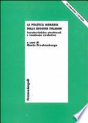 La politica agraria delle regioni italiane