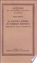 La politica estera di Tommaso Bernetti, segretario di stato di Gregorio XVI