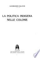 La politica indigena nelle colonie